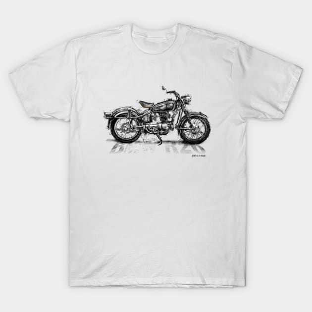 BMW R26 Sketch Painting T-Shirt by HelloDisco